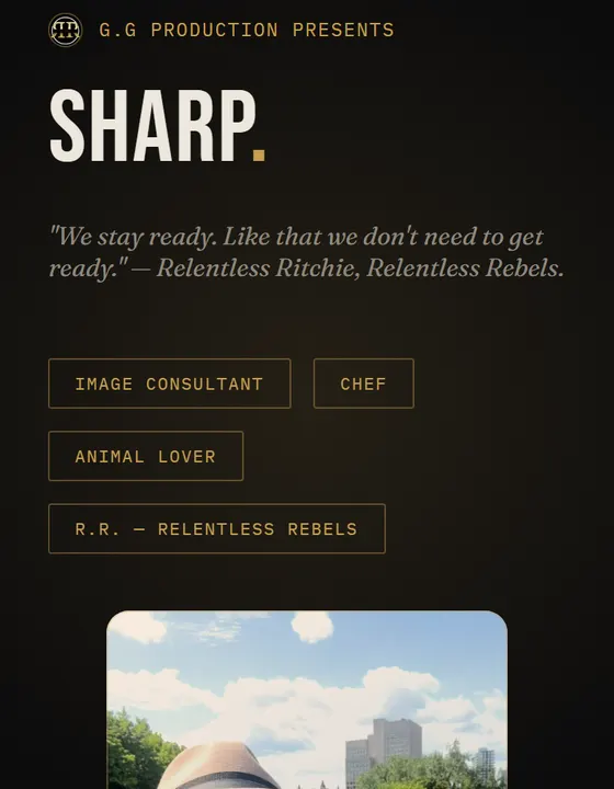 Sharp website preview