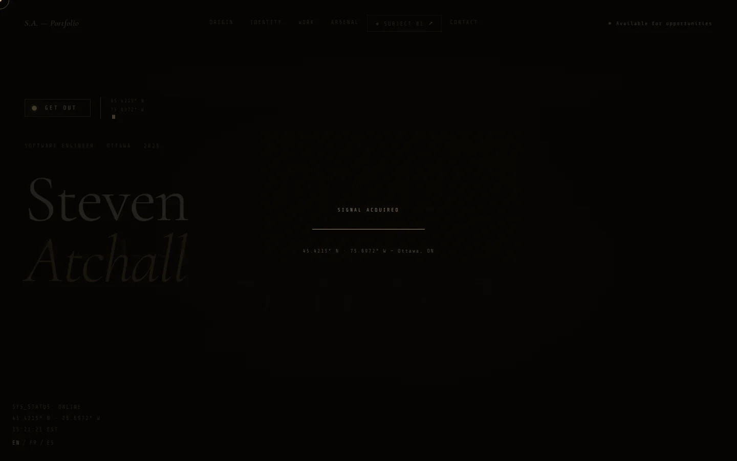 Steven Atchall website preview
